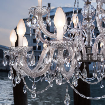 Outdoor Crystal Glass Chandelier