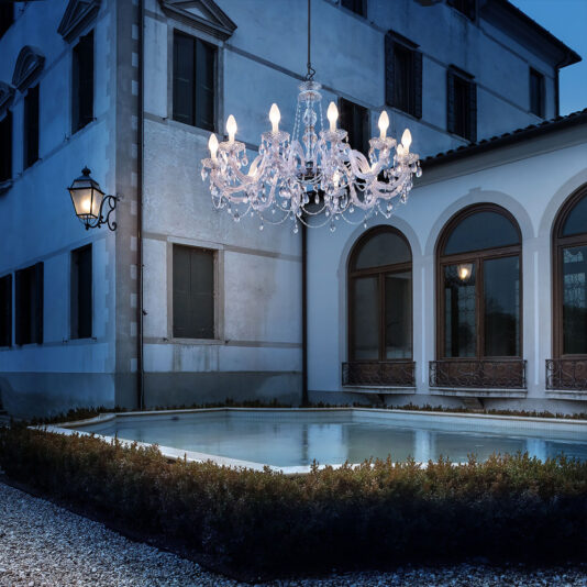 Outdoor Cut Crystal Chandelier