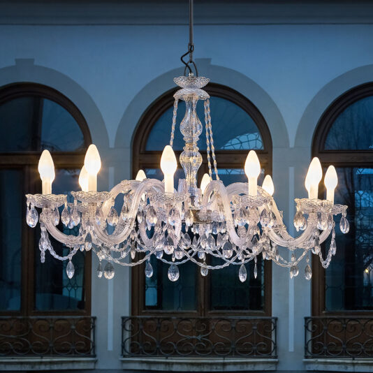 Outdoor Cut Crystal Chandelier