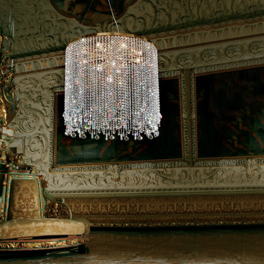 Round Crystal Chain Chandelier Round Swarovski Crystal Chain Chandelier