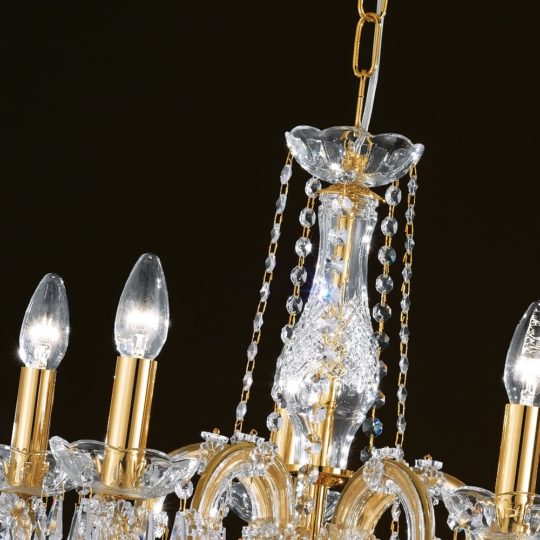 Small Reproduction Classic Chandelier - Juliettes Interiors
