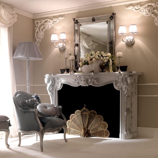 Statement Venetian Italian Mirror With Black Onyx Statement Venetian Italian Mirror With Black Onyx