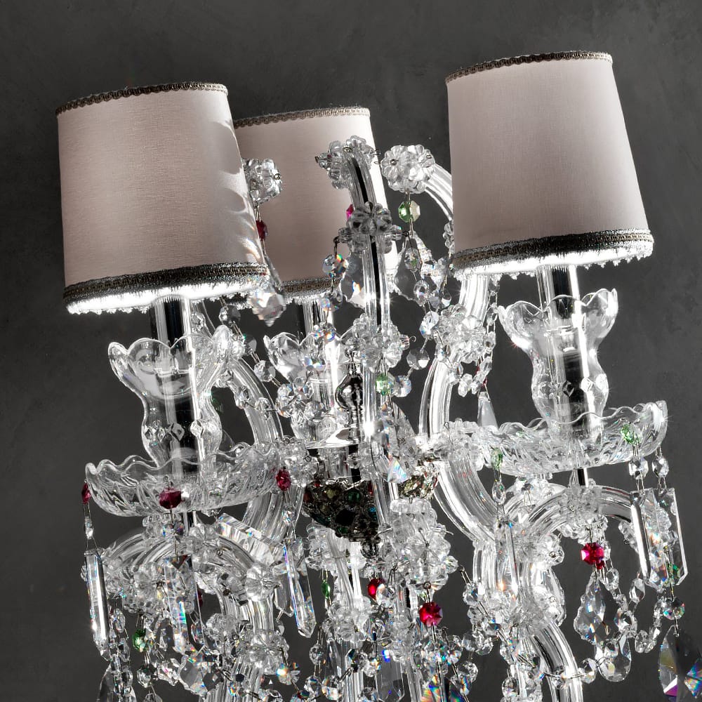 Crystal Candelabra Table Lamp