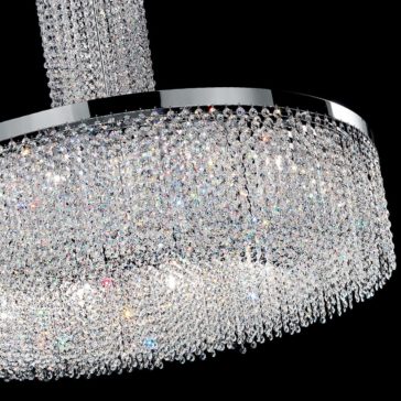 Cut Crystal Round Chandelier Swarovski Drop Crystal Round Chandelier