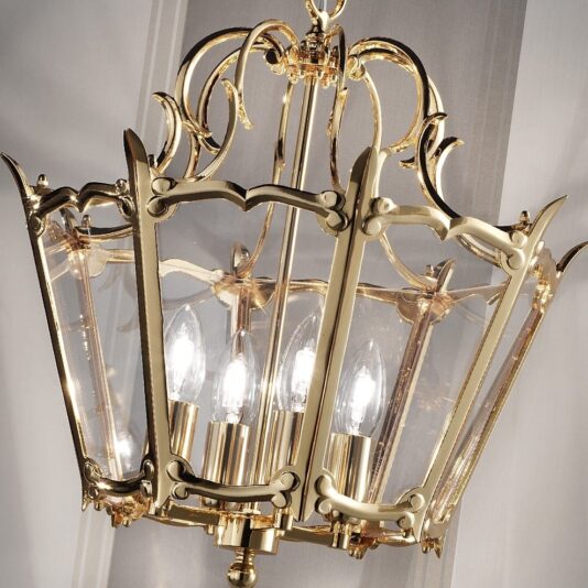Traditional Gold Plated Lantern Style Ceiling Light Traditional Gold Plated Lantern Style Ceiling Light