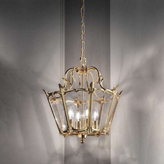 Traditional Gold Plated Lantern Style Ceiling Light Traditional Gold Plated Lantern Style Ceiling Light