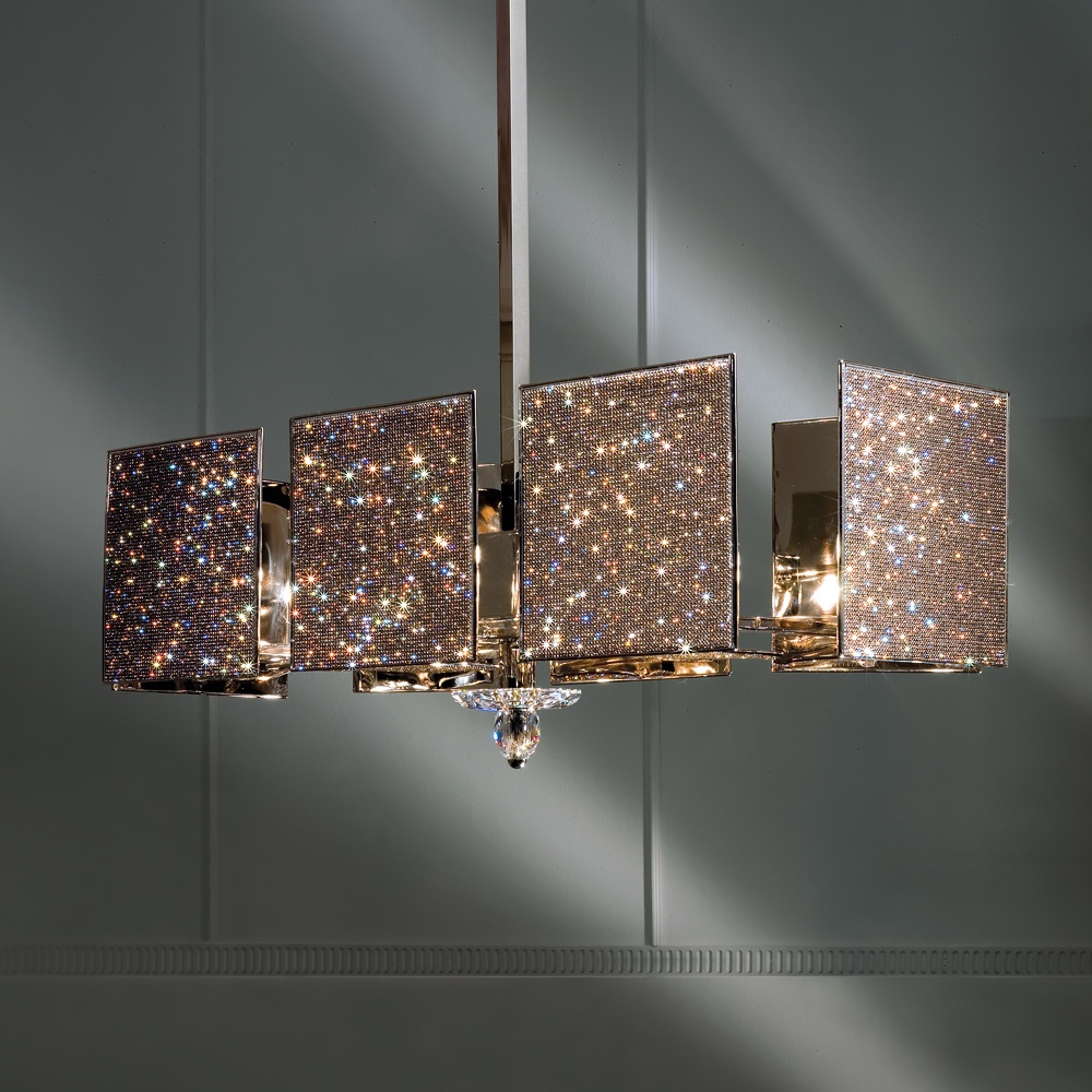 Unique Contemporary Crystal Ceiling Light