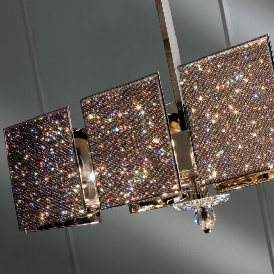 Unique Contemporary Swarovski Crystal Ceiling Light