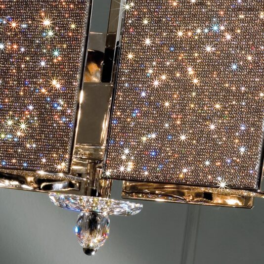 Unique Contemporary Swarovski Crystal Ceiling Light