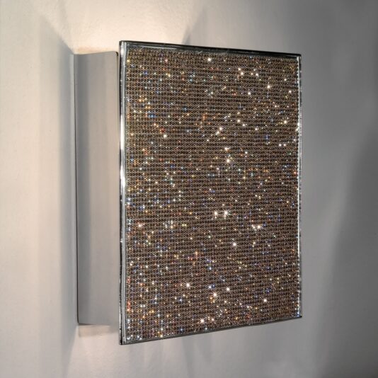Unique Contemporary Swarovski Crystal Wall Light