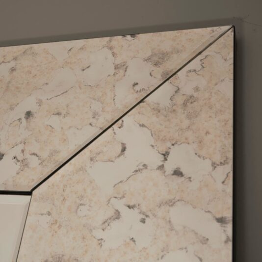 Venetian Antique Finish Flat Frame Mirror Sections - Made To Measure Venetian Antique Finish Flat Frame Mirror Sections - Made To Measure