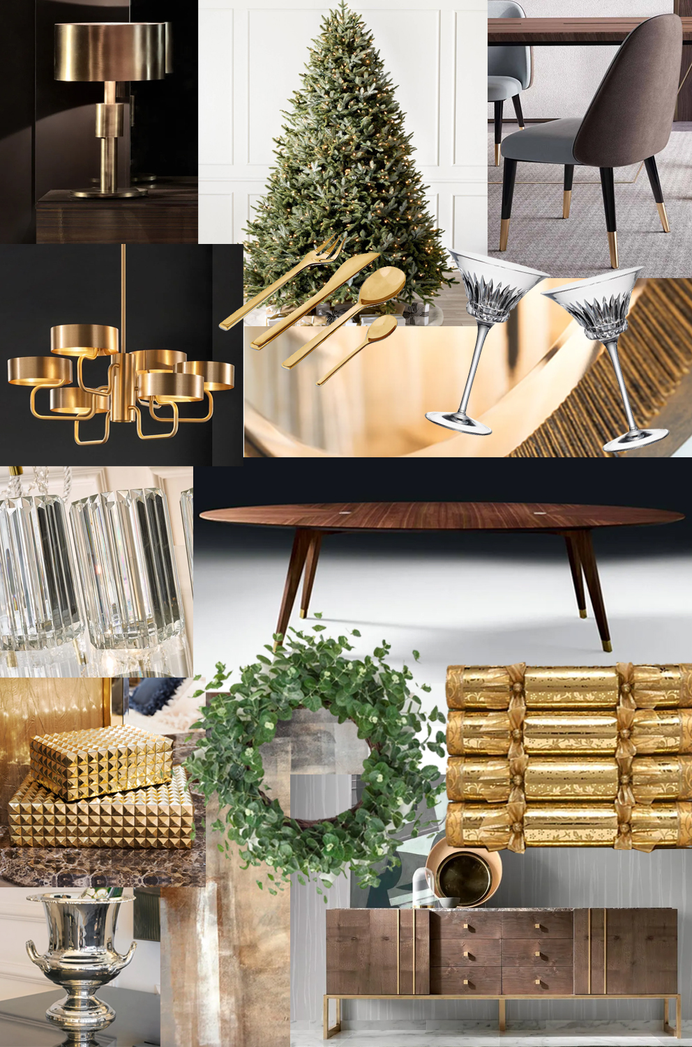 Christmas Dining, Bianca Hall, French for Pineapple moodboard