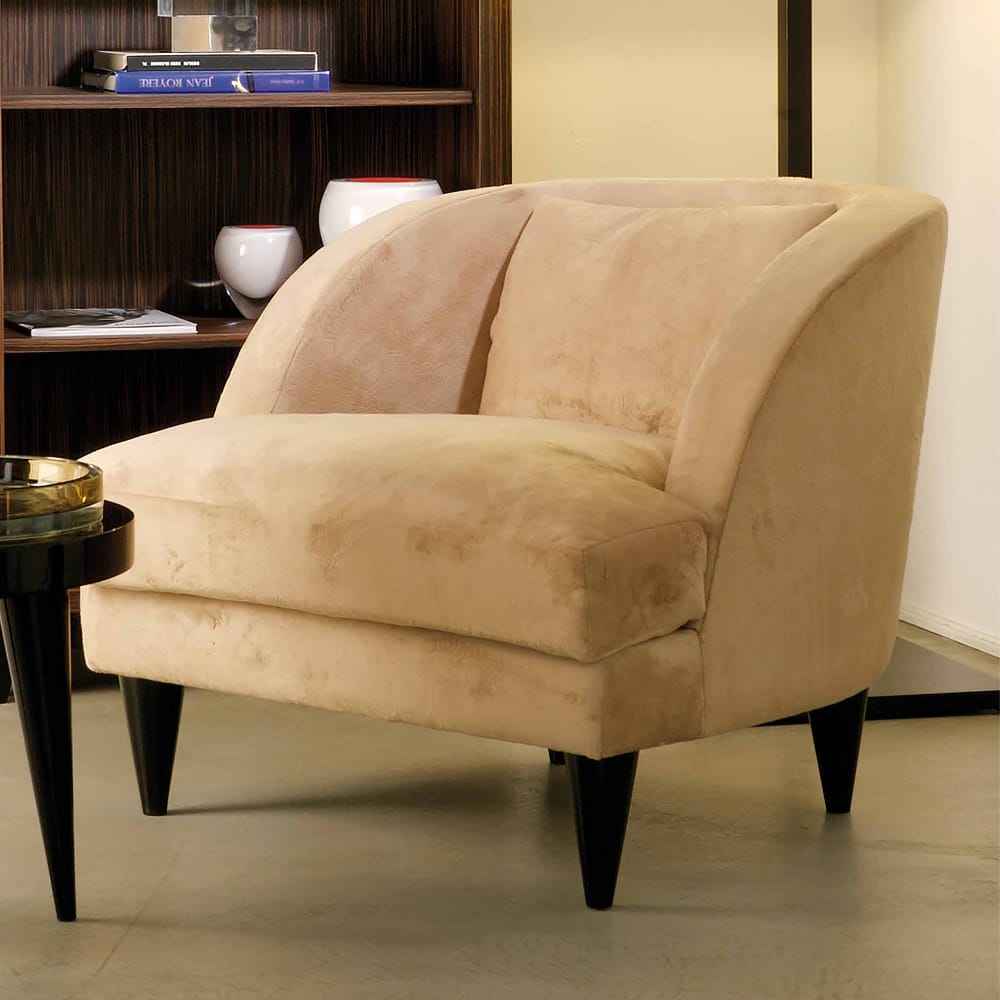 interior design trends 2020, soft yellow velvet armchair