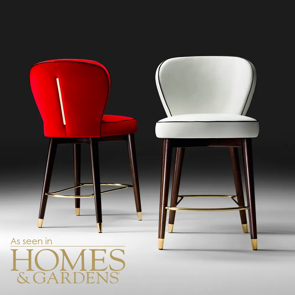 As seen in, bar stools, Homes and Gardens