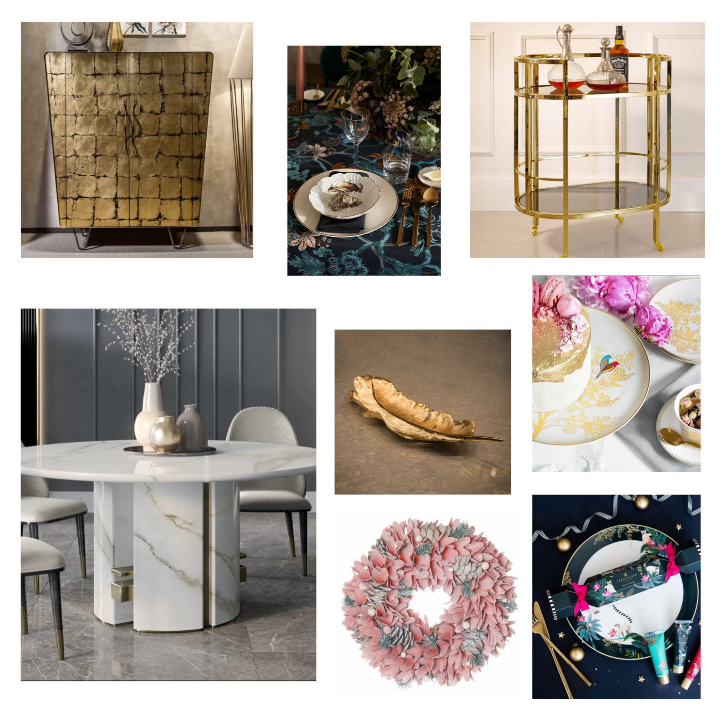 Christmas Dining, Jen Stanbrook, Love Chic Living moodboard