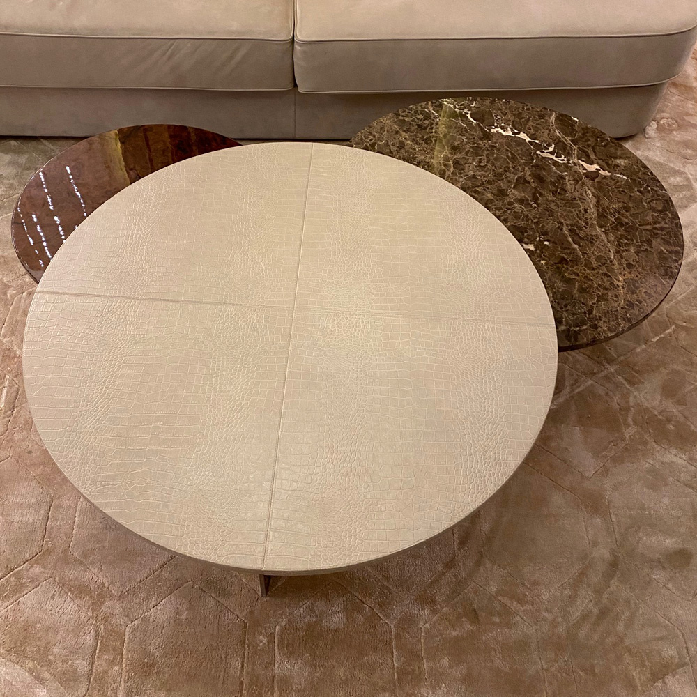 High End Nest of Round Coffee Tables