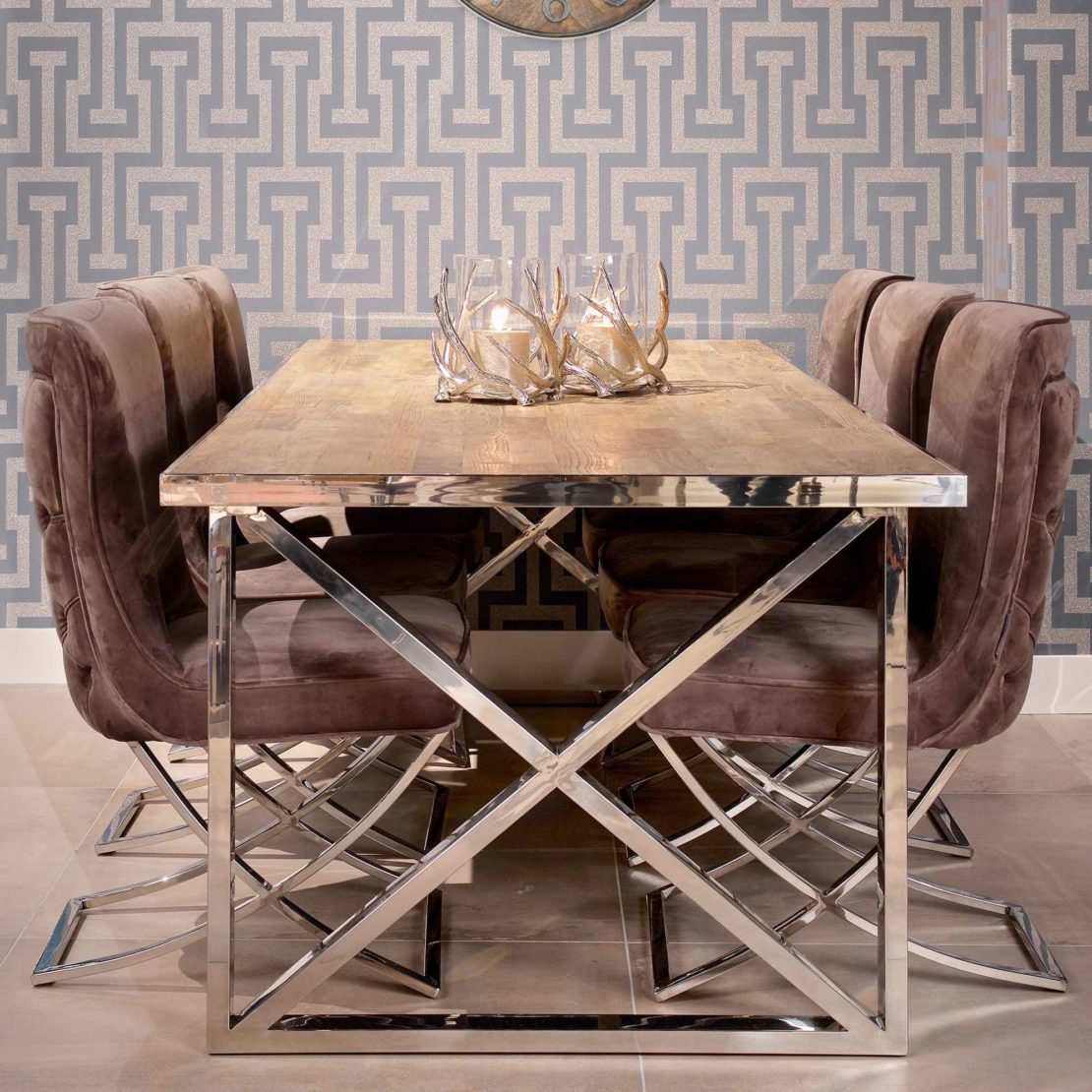 showhome furniture, Contemporary Recycled Wood Dining Table