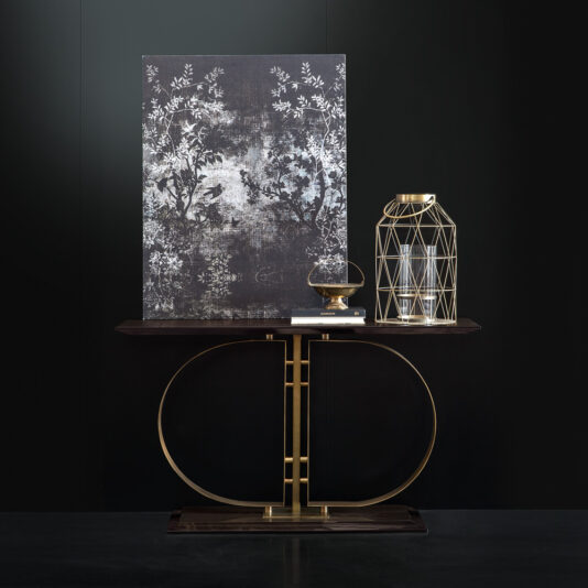 High End Italian Brass Designer Console Table High End Italian Brass Designer Console Table
