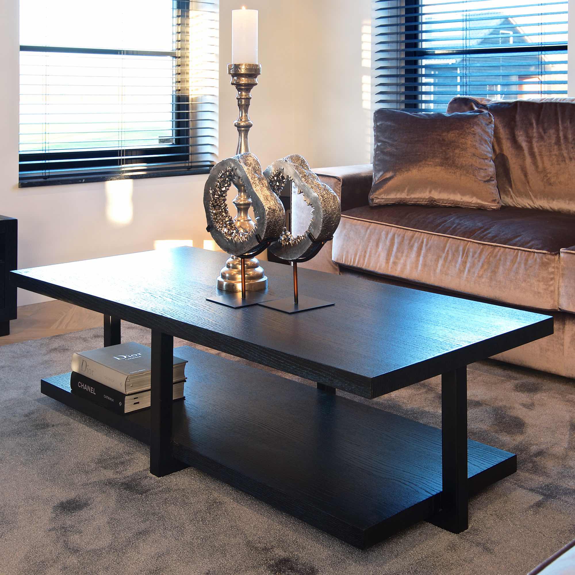 Industrial Chic Black Coffee Table