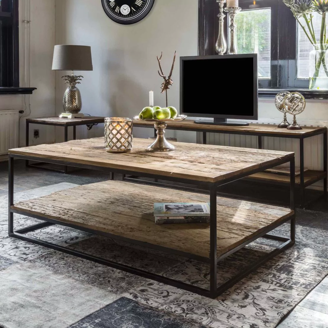 Industrial Recycled Wood Coffee Table