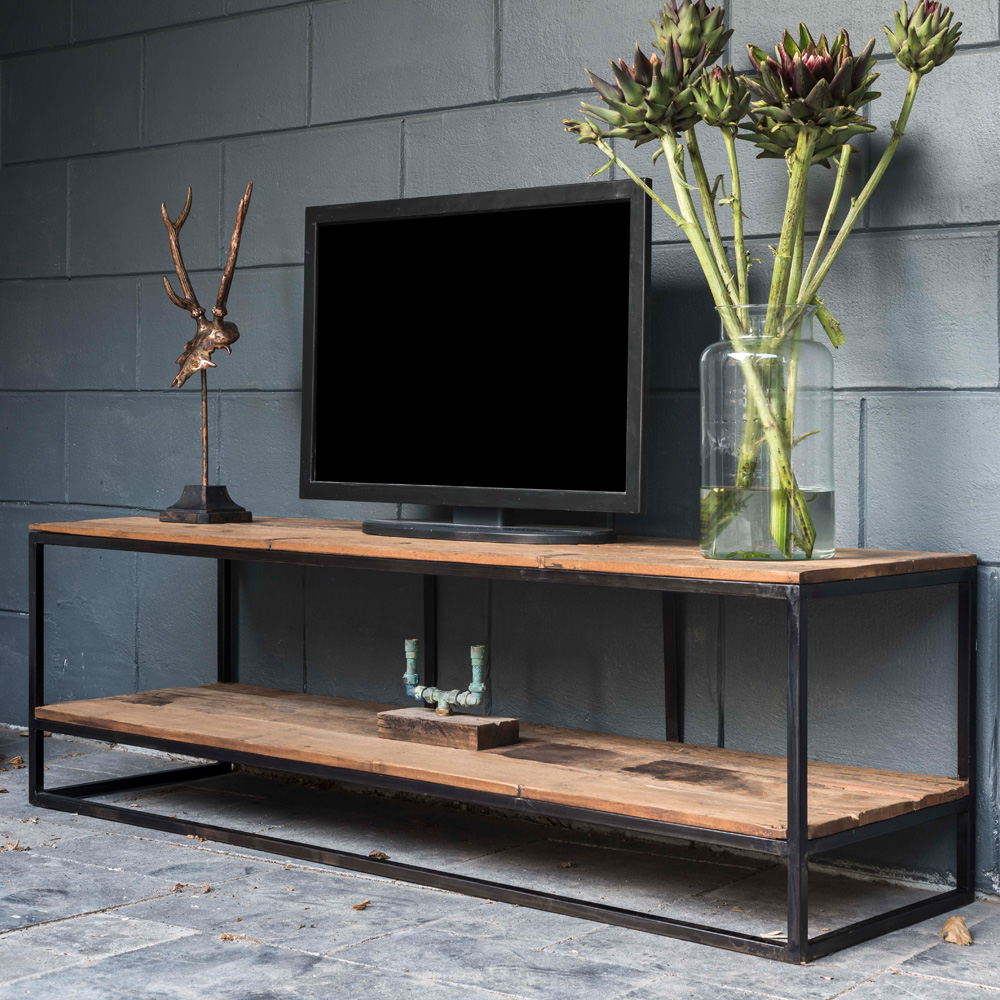 showhome furniture, Industrial Recycled Wood TV Unit