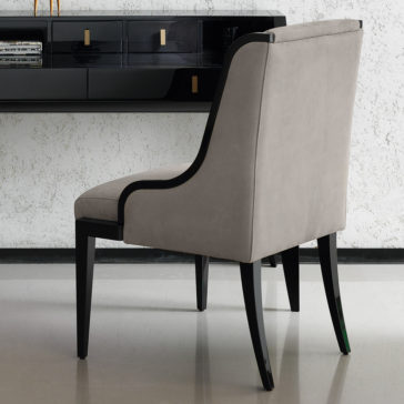 Italian Designer Nubuck Leather Dining Chair Italian Designer Nubuck Leather Dining Chair
