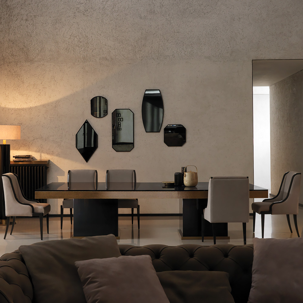 Italian Designer Nubuck Leather Dining Chair