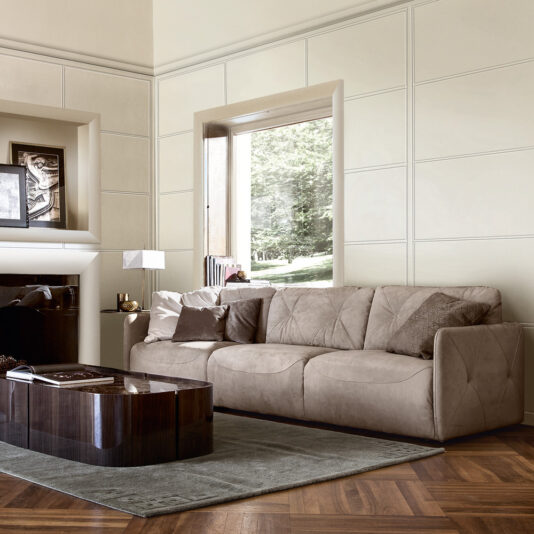 Luxury Nubuck Leather Designer Italian Sofa Luxury Nubuck Leather Designer Italian Sofa