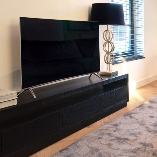 Modern Black TV Sideboard