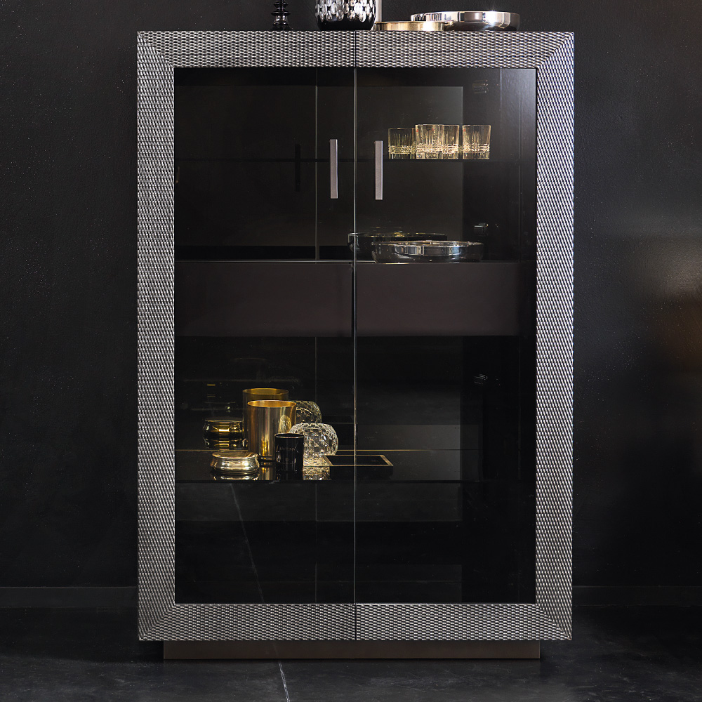 Modern Italian Designer Lacquered Display Cabinet