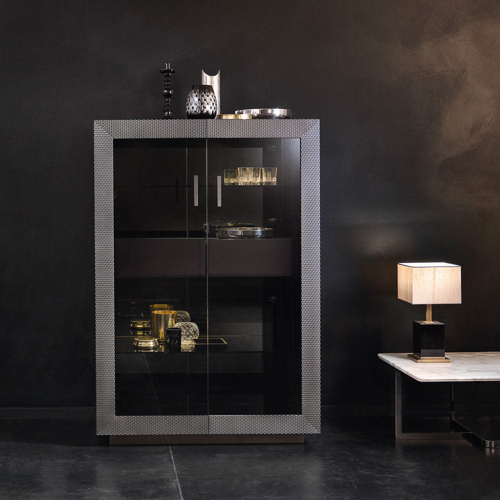 Modern Italian Designer Lacquered Display Cabinet