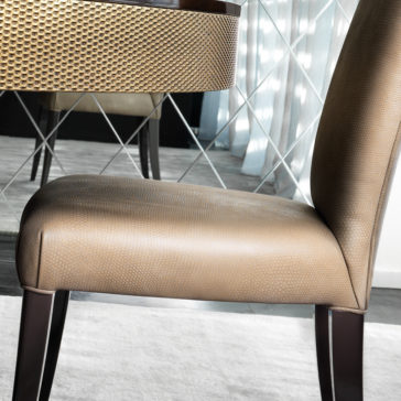 Modern Italian Textured Suede Dining Chair Modern Italian Textured Suede Dining Chair