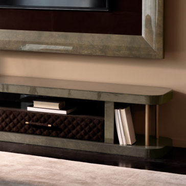 Italian Designer Media Unit With TV Wall Frame
