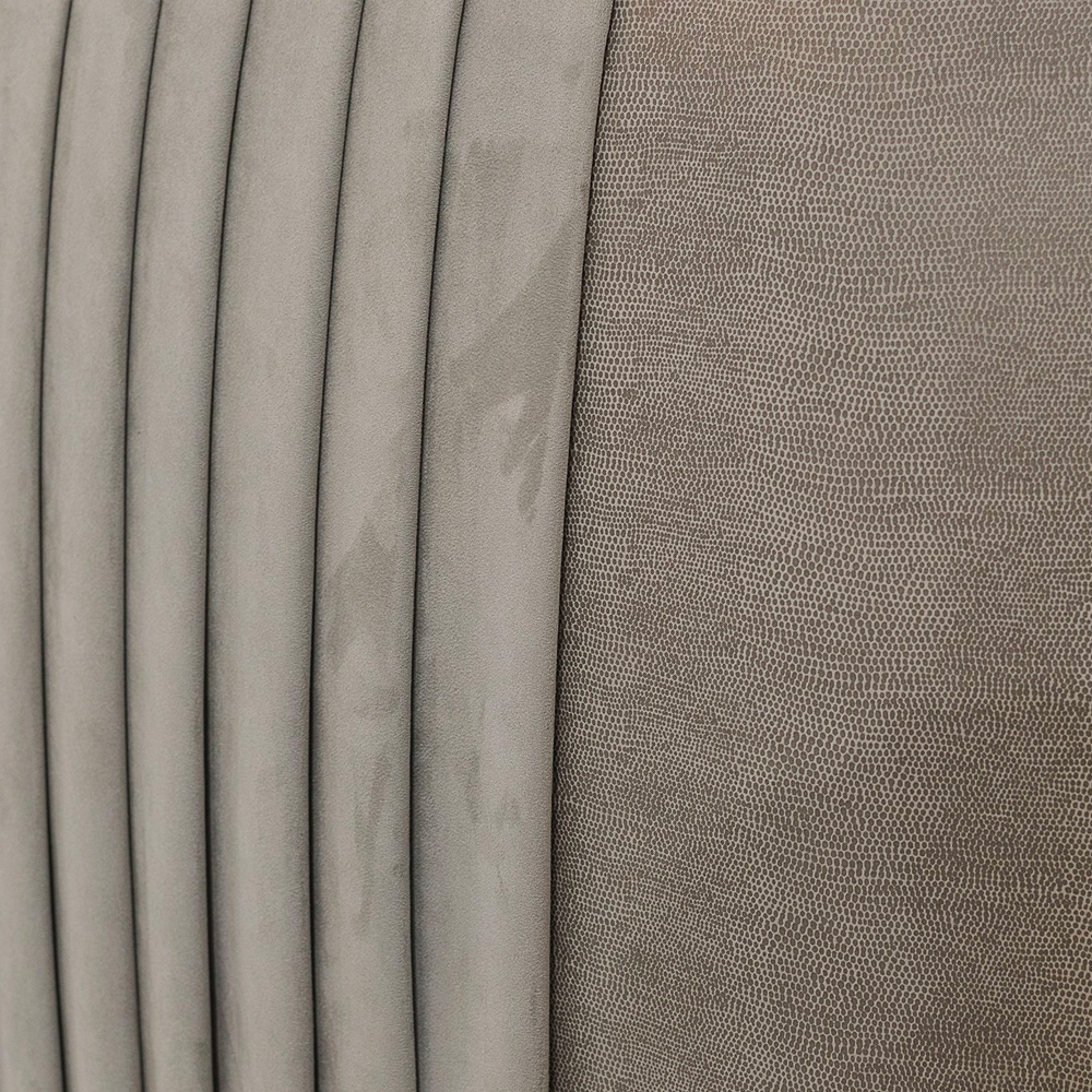 Luxury Italian Pleat Design Upholstered Bed