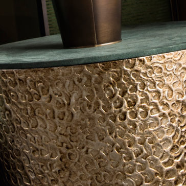 Modern Italian Hammered Metal Coffee Table Modern Italian Hammered Metal Coffee Table