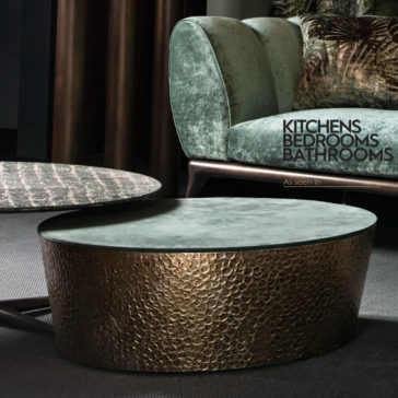 Modern Italian Hammered Metal Coffee Table Modern Italian Hammered Metal Coffee Table