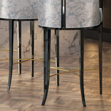Art Deco Inspired Luxury Bar Stool Art Deco Inspired Luxury Designer Upholstered Bar Stool