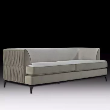 Art Deco Inspired Luxury Pleated Designer Sofa Art Deco Inspired Luxury Pleated Designer Sofa