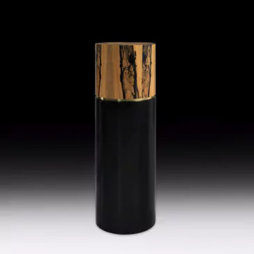 Designer Ebony Veneer Ornamental Pedestal Designer Ebony Veneer Ornamental Pedestal