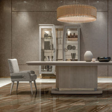 Designer Italian Quilted Display Cabinet With Crystal Details Designer Italian Quilted Display Cabinet With Crystal Details