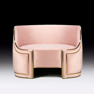 Luxury Art Deco Inspired Designer Velvet And Brass Armchair Luxury Art Deco Inspired Designer Velvet And Brass Armchair