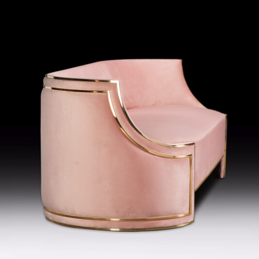 Luxury Art Deco Inspired Designer Velvet And Brass Sofa Luxury Art Deco Inspired Designer Velvet And Brass Sofa