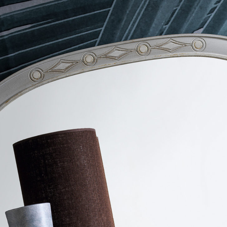 Luxury Designer Italian Oval Wall Mirror