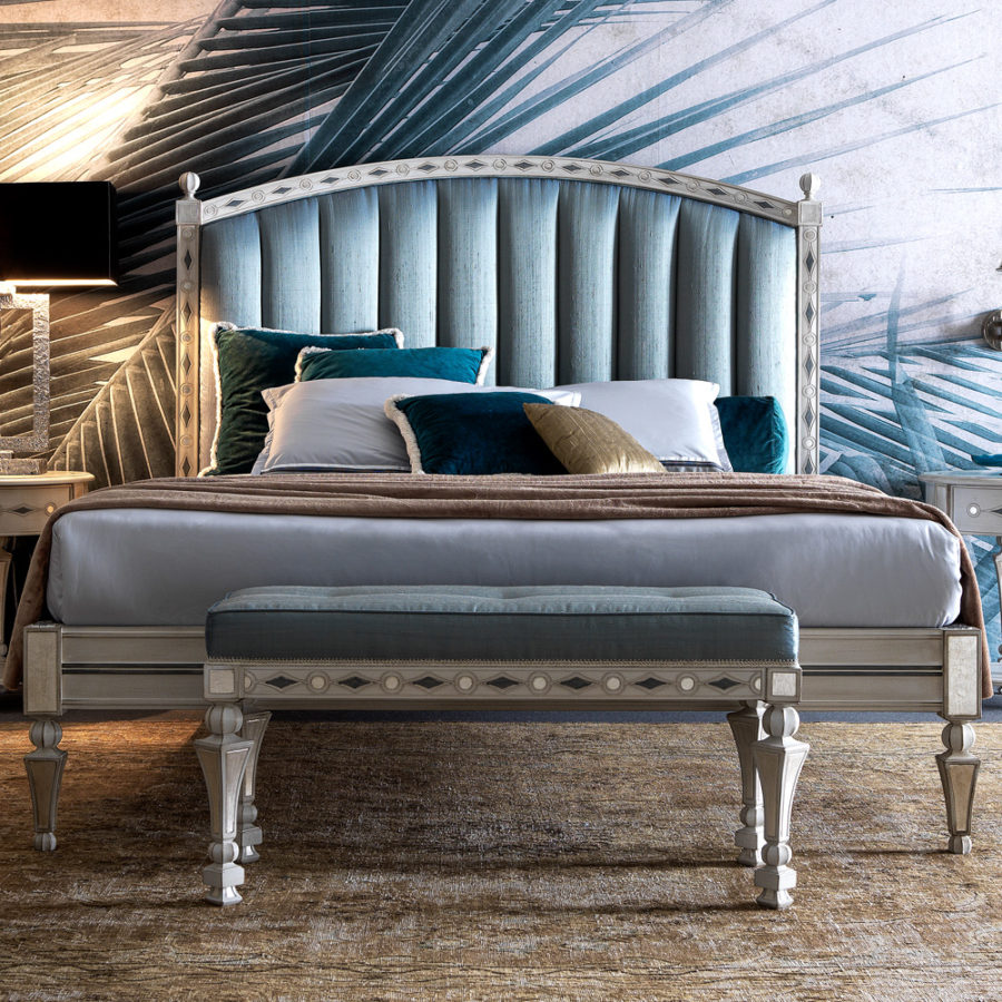 Luxury Designer Quilted Italian Bed - Juliettes Interiors