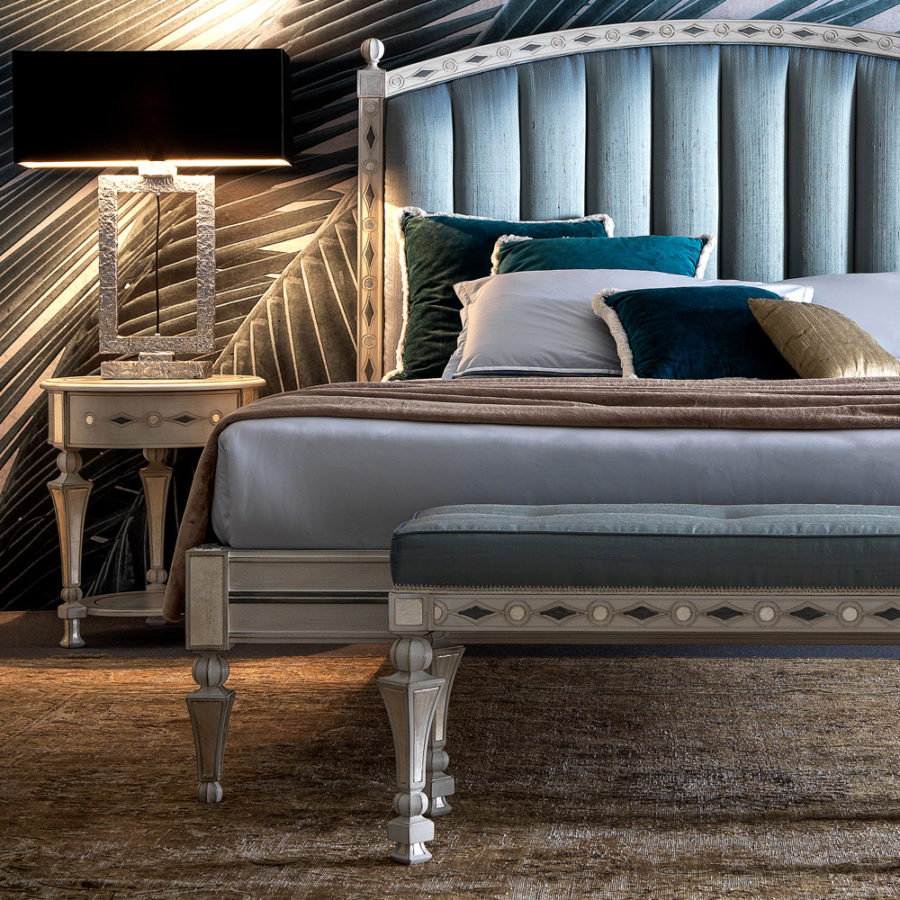 Luxury Designer Quilted Italian Bed - Juliettes Interiors
