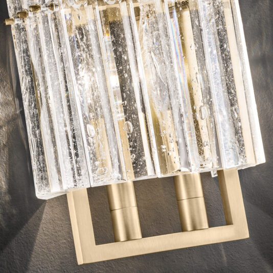 Modern Rock Crystal Inspired Wall Light