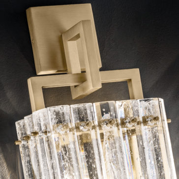 Modern Rock Crystal Inspired Wall Light