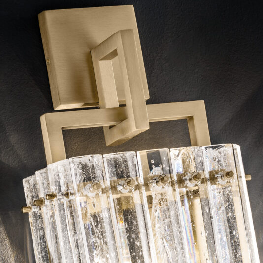 Modern Rock Crystal Inspired Wall Light