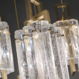 Modern Rock Crystal Inspired Suspension Light