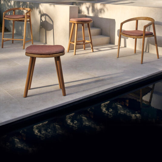 Outdoor Garden Modern Teak Designer Dining Set